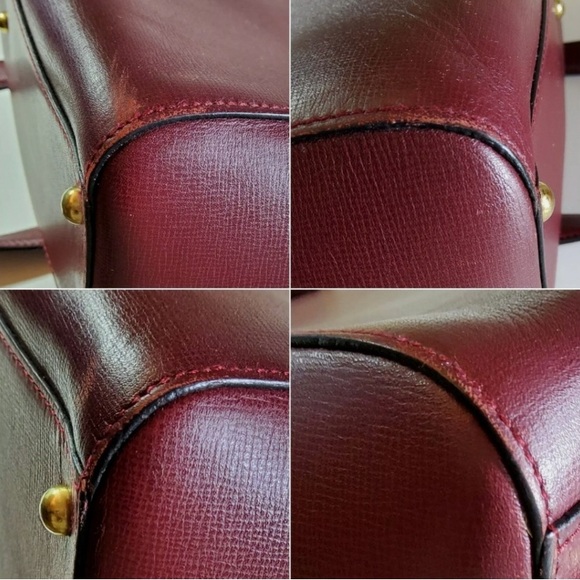 EUC Authentic CARTIER Paris Bordeaux Women's Leather Shoulder Bag COA Included - Picture 7 of 12